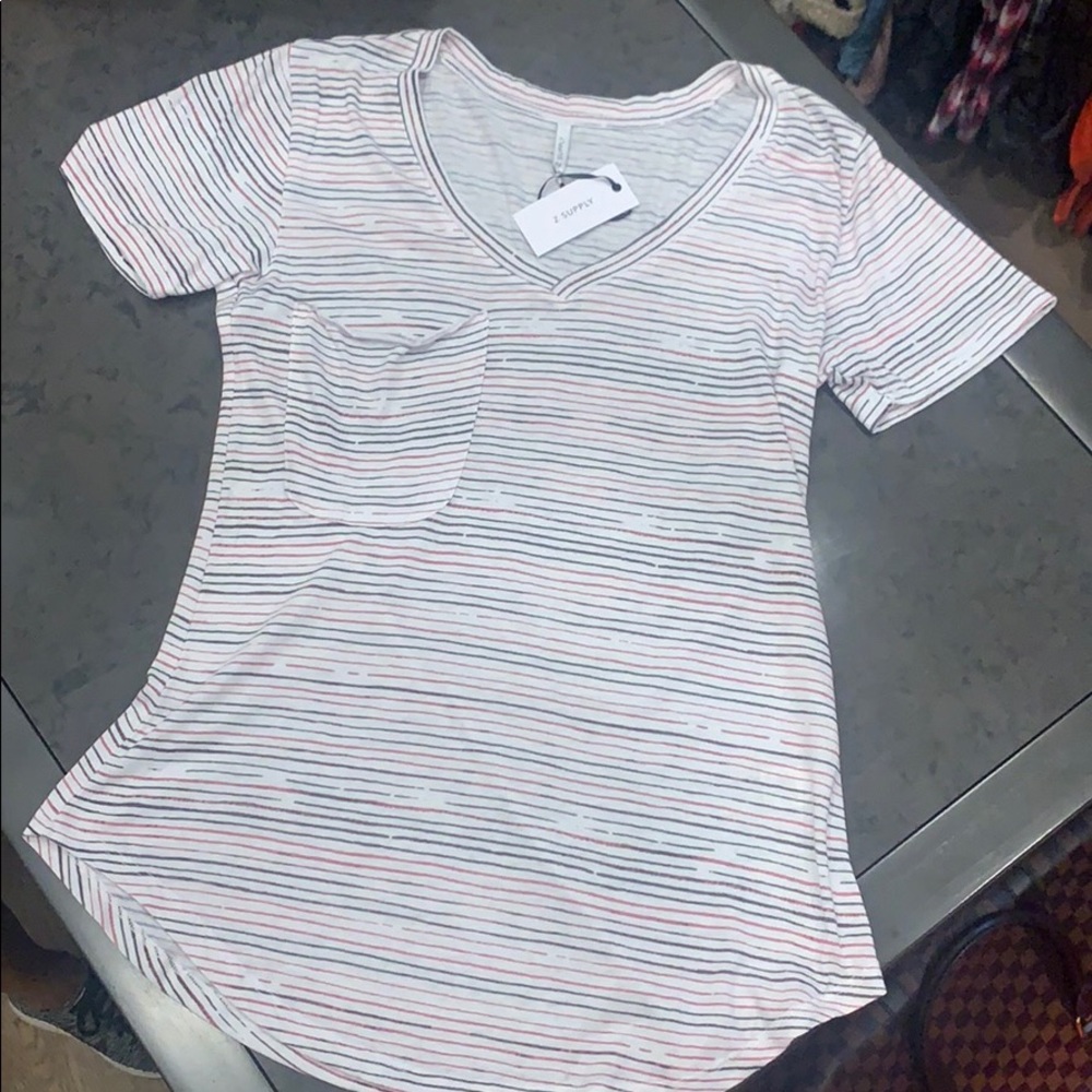 Z supply v neck tee